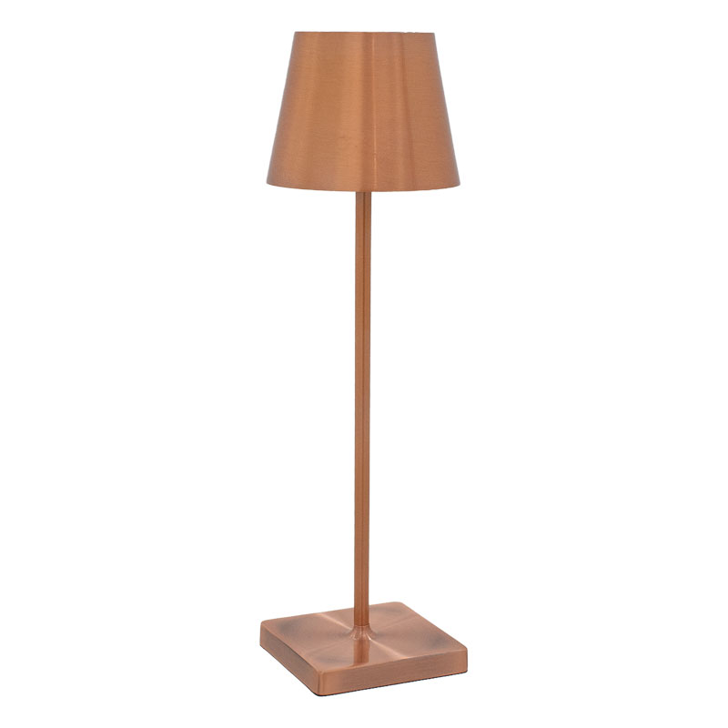 Επιτραπέζιο Φωτιστικό Αφής Led  Brave Pakoworld Επαναφορτιζόμενο Ροζ Χρυσό Φ10X35Εκ