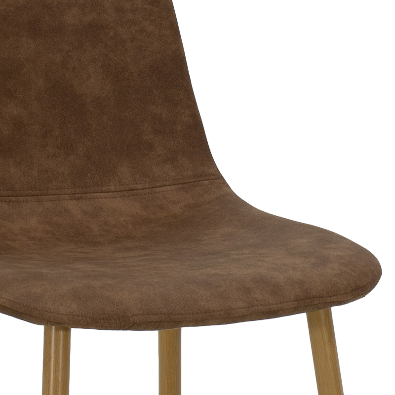 Καρέκλα Bella Pakoworld Pu Καφέ Antique-Φυσικό Πόδι Καρέκλα Bella Pakoworld Pu Καφέ Antique-Φυσικό Πόδι