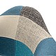 Πολυθρόνα Julita Pakoworld Ύφασμα Patchwork Μπλε Γκρι-Μαύρο Πόδι