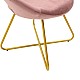 Καρέκλα Valentina Pakoworld Βελούδο Σάπιο Μήλο-Χρυσό Πόδι