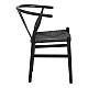 Καρέκλα Wishbone Pakoworld Rubberwood-Σχοινί Σε Μαύρη Απόχρωση 53.5X57X74Εκ Καρέκλα Wishbone Pakoworld Rubberwood-Σχοινί Σε Μαύρη Απόχρωση 53.5X57X74Εκ
