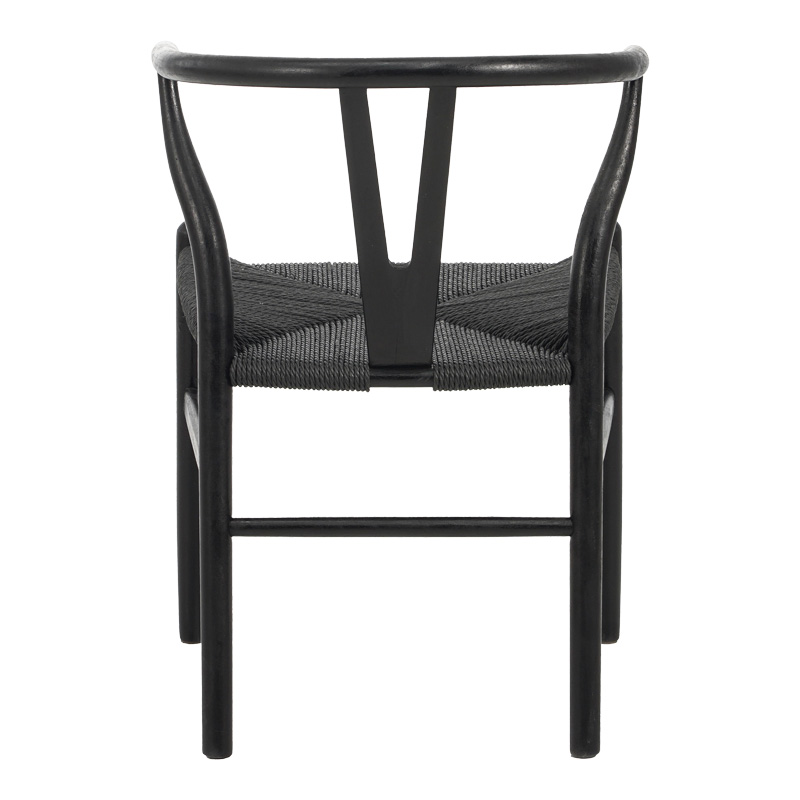 Καρέκλα Wishbone Pakoworld Rubberwood-Σχοινί Σε Μαύρη Απόχρωση 53.5X57X74Εκ Καρέκλα Wishbone Pakoworld Rubberwood-Σχοινί Σε Μαύρη Απόχρωση 53.5X57X74Εκ