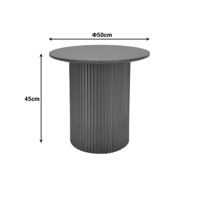 Βοηθητικό Τραπέζι Dovel Pakoworld Mdf Σε Μαύρη Απόχρωση Φ50X50Εκ Βοηθητικό Τραπέζι Dovel Pakoworld Mdf Σε Μαύρη Απόχρωση Φ50X50Εκ