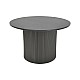 Τραπέζι Σαλονιού Dovel Pakoworld Mdf Σε Μαύρη Απόχρωση Φ70X40Εκ
