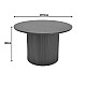 Τραπέζι Σαλονιού Dovel Pakoworld Mdf Σε Μαύρη Απόχρωση Φ70X40Εκ