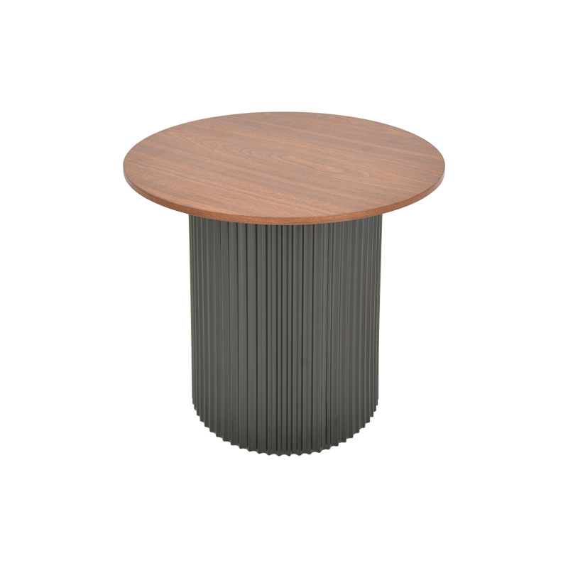 Βοηθητικό Τραπέζι Dovel Pakoworld Mdf Σε Καρυδί-Μαύρη Απόχρωση Φ50X50Εκ Βοηθητικό Τραπέζι Dovel Pakoworld Mdf Σε Καρυδί-Μαύρη Απόχρωση Φ50X50Εκ