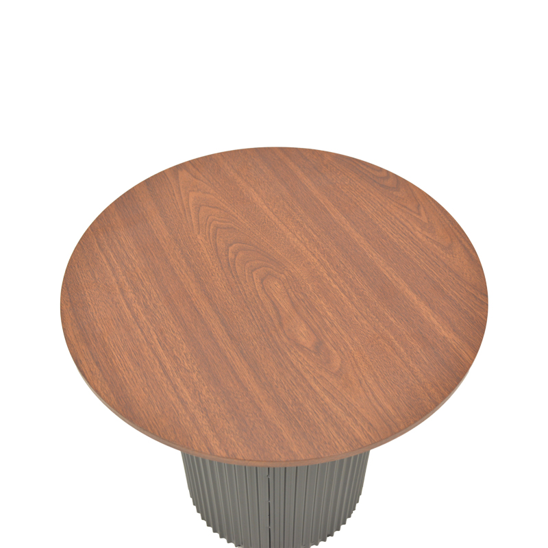 Βοηθητικό Τραπέζι Dovel Pakoworld Mdf Σε Καρυδί-Μαύρη Απόχρωση Φ50X50Εκ Βοηθητικό Τραπέζι Dovel Pakoworld Mdf Σε Καρυδί-Μαύρη Απόχρωση Φ50X50Εκ