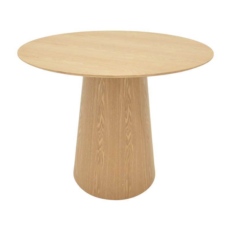 Tραπέζι Donda Pakoworld Mdf-Μέταλλο Sonoma Φ100X76Εκ