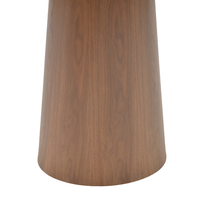 Tραπέζι Donda Pakoworld Mdf-Μέταλλο Καρυδί Φ100X76Εκ