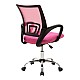 Καρέκλα Γραφείου Berto Ii Pakoworld Με Ανάκλιση Ύφασμα Mesh Σε Ροζ Απόχρωση 60X48X85-95Εκ
