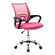 Καρέκλα Γραφείου Berto Ii Pakoworld Με Ανάκλιση Ύφασμα Mesh Σε Ροζ Απόχρωση 60X48X85-95Εκ