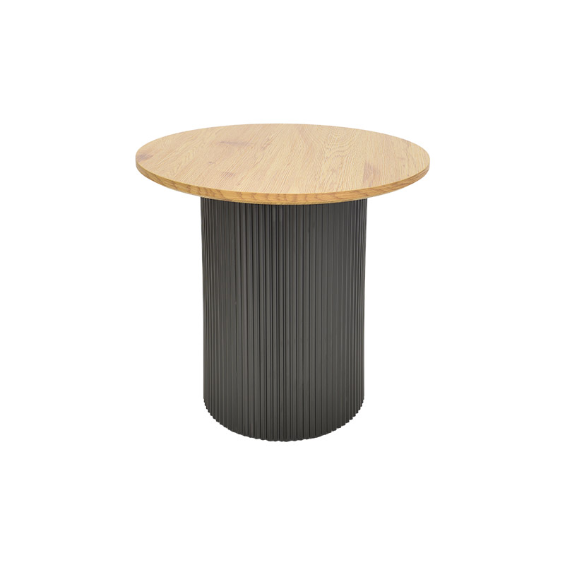 Tραπέζια Σαλονιού Dovel Pakoworld Mdf Σετ 2Τεμ. Sonoma-Μαύρο