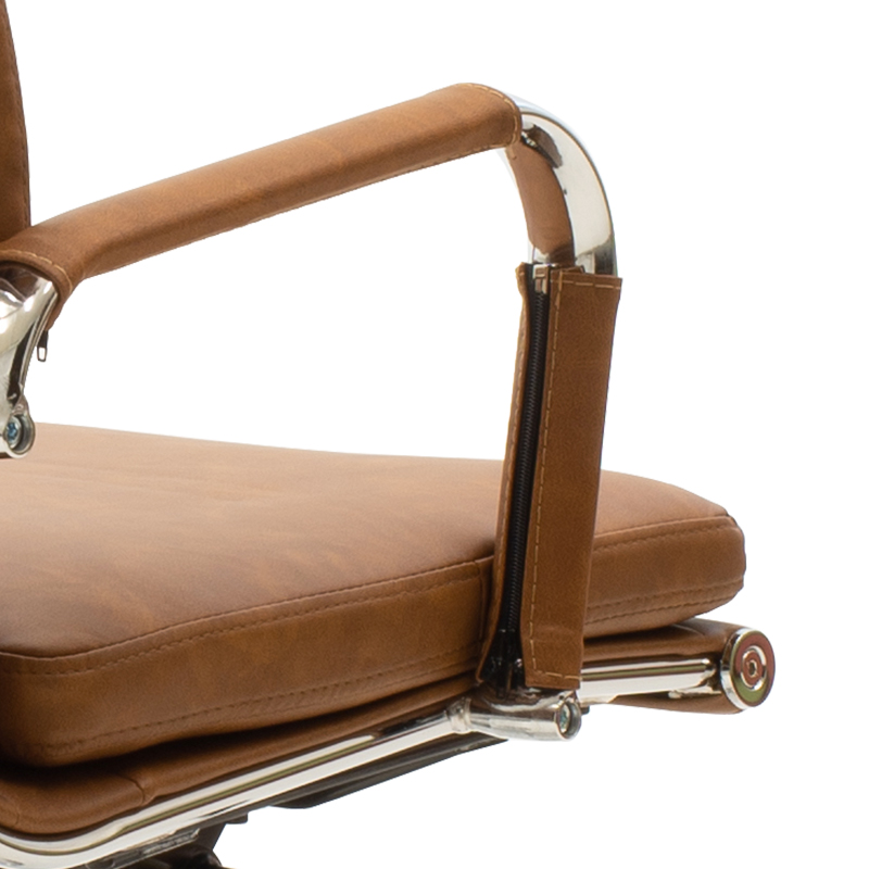 Καρέκλα Γραφείου Διευθυντή Tokyo Pakoworld Pu Ταμπά Antique