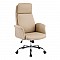 Καρέκλα Γραφείου Διευθυντή Derjio Pakoworld Μπεζ Pu 68X66X115Εκ