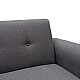 Καναπές-Κρεβάτι Carmelo Με Γκρι Ύφασμα 214X80X86Εκ