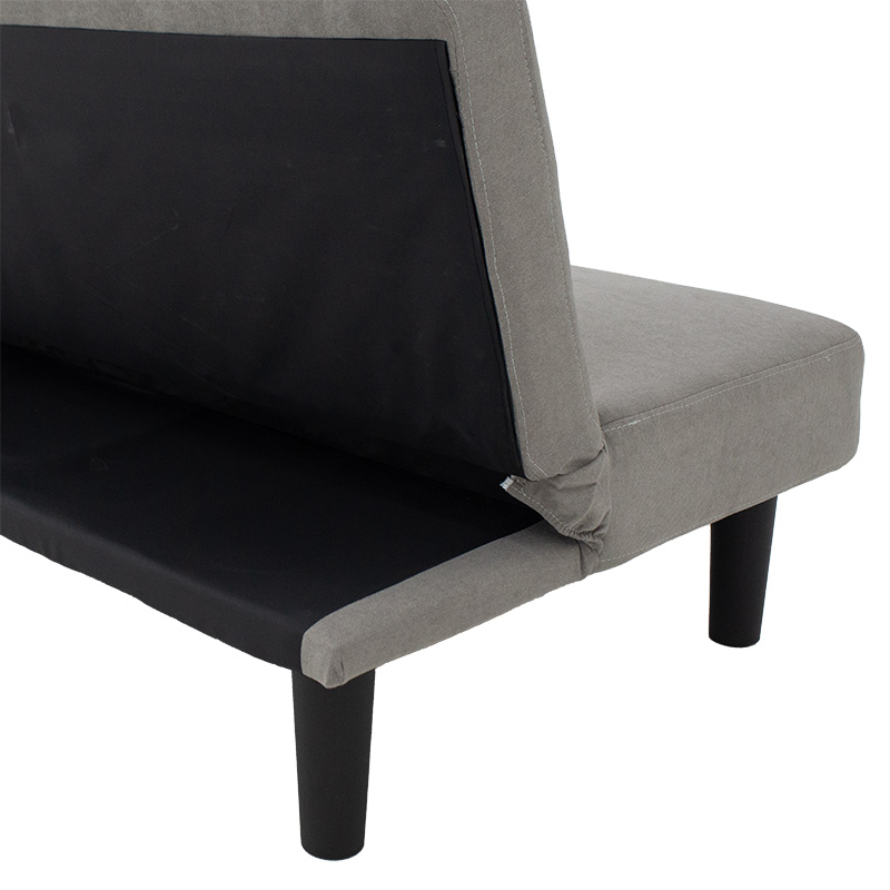 Καναπές-Κρεβάτι Breathe Pakoworld Ύφασμα Γκρι 167X77X73Εκ