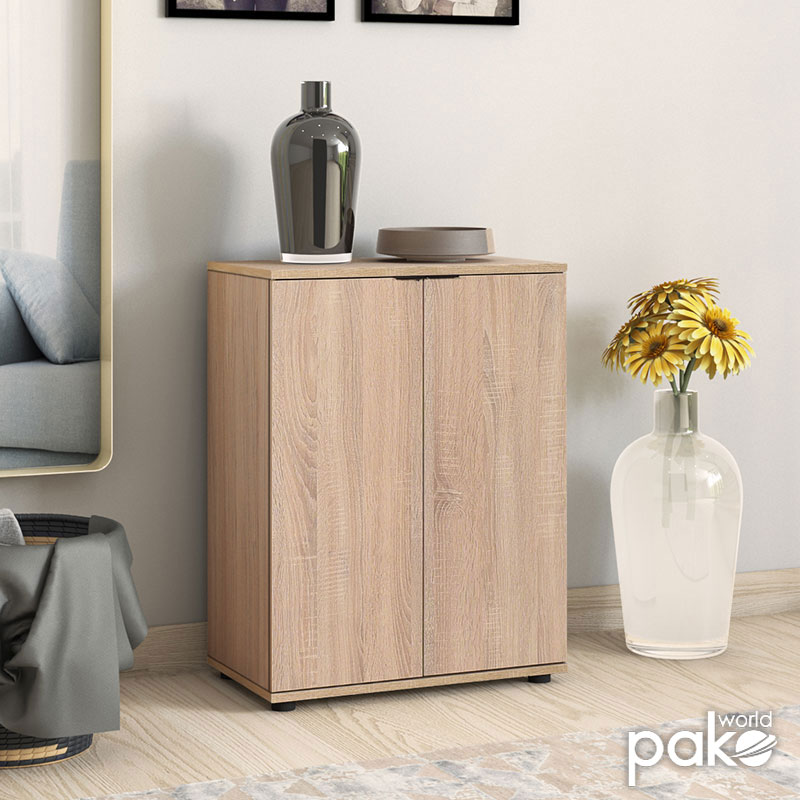 Ντουλάπι-Παπουτσοθήκη Dynamic Pakoworld 15 Ζεύγων Χρώμα Sonoma 60X34X78Εκ
