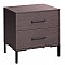 Κομοδίνο Calliope Pakoworld Με 2 Συρτάρια Wenge-Μαύρο 55X44X57Εκ