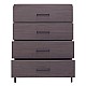 Συρταριέρα Calliope Pakoworld Με 4 Συρτάρια Wenge-Μαύρο 80X44X108Εκ Συρταριέρα Calliope Pakoworld Με 4 Συρτάρια Wenge-Μαύρο 80X44X108Εκ