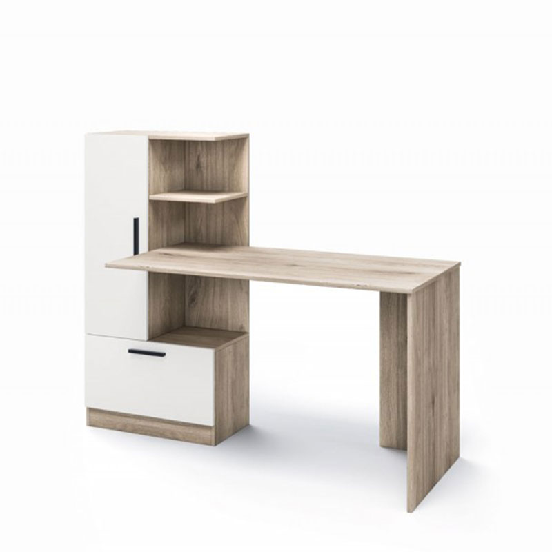 Γραφείο Εργασίας Peyton Pakoworld Λευκό-Sonoma 150X59X120Εκ Γραφείο Εργασίας Peyton Pakoworld Λευκό-Sonoma 150X59X120Εκ