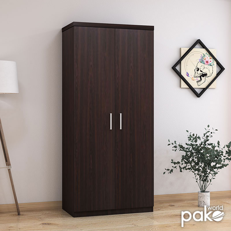 Ντουλάπα Ρούχων Δίφυλλη Lego Pakoworld Χρώμα Wenge 80X45X180Εκ