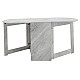Τραπέζι Nadine Pakoworld Πολυμορφικό-Επεκτεινόμενο Χρώμα Λευκό Μαρμάρου 160X80X76.5Εκ