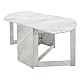 Τραπέζι Nadine Pakoworld Πολυμορφικό-Επεκτεινόμενο Χρώμα Λευκό Μαρμάρου 160X80X76.5Εκ