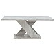 Τραπέζι Σαλονιού Solange Pakoworld Χρώμα Λευκό Μαρμάρου 110X55X47.5Εκ