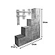 Έπιπλο Εισόδου Nenich Pakoworld Σε Γκρι Oak Απόχρωση 150X37X180Εκ Έπιπλο Εισόδου Nenich Pakoworld Σε Γκρι Oak Απόχρωση 150X37X180Εκ