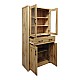 Βιτρίνα-Ντουλάπα Nisso Pakoworld Σε Oak Απόχρωση 80X40X183.5Εκ Βιτρίνα-Ντουλάπα Nisso Pakoworld Σε Oak Απόχρωση 80X40X183.5Εκ