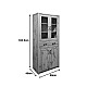 Βιτρίνα-Ντουλάπα Nisso Pakoworld Σε Oak Απόχρωση 80X40X183.5Εκ Βιτρίνα-Ντουλάπα Nisso Pakoworld Σε Oak Απόχρωση 80X40X183.5Εκ