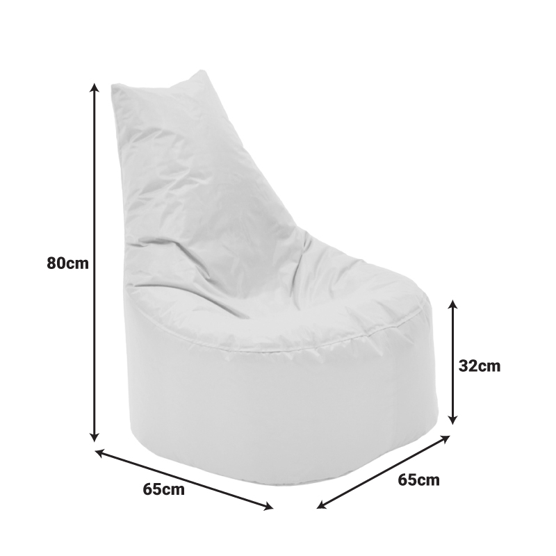 Πουφ Πολυθρόνα Norm Pro Pakoworld Αδιάβροχο Μπεζ 65X65X80Εκ