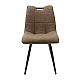 Καρέκλα Nely Pakoworld Pu Καφέ Antique-Μαύρο Πόδι