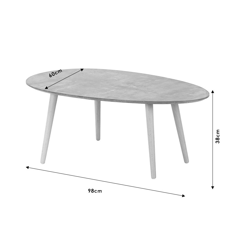 Τραπέζι Σαλονιού Hamilton Pakoworld Χρώμα Γκρι Cement-Φυσικό 98X60X38Εκ Τραπέζι Σαλονιού Hamilton Pakoworld Χρώμα Γκρι Cement-Φυσικό 98X60X38Εκ