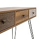 Κονσόλα Boho Pakoworld Καρυδί Με Μεταλλικά Πόδια 100X50,5X74,5Εκ Κονσόλα Boho Pakoworld Καρυδί Με Μεταλλικά Πόδια 100X50,5X74,5Εκ