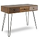 Κονσόλα Boho Pakoworld Καρυδί Με Μεταλλικά Πόδια 100X50,5X74,5Εκ Κονσόλα Boho Pakoworld Καρυδί Με Μεταλλικά Πόδια 100X50,5X74,5Εκ