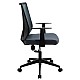 Καρέκλα Γραφείου Διευθυντή Ghost Pakoworld Με Ύφασμα Mesh Χρώμα Μαύρο - Γκρι