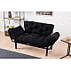 Καναπές Κρεβάτι Pwf-0018 Pakoworld 2Θέσιος Με Ύφασμα Χρώμα Μαύρο 155X73X85Cm