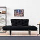 Καναπές Κρεβάτι Pwf-0018 Pakoworld 2Θέσιος Με Ύφασμα Χρώμα Μαύρο 155X73X85Cm