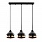 Φωτιστικό Οροφής Τρίφωτο Elprecious Pakoworld E27 Μαύρο-Bronze 67X17X110Εκ