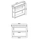 Κονσόλα Pwf-0629 Pakoworld Λευκό-Μαύρο 102X32X83Εκ Κονσόλα Pwf-0629 Pakoworld Λευκό-Μαύρο 102X32X83Εκ
