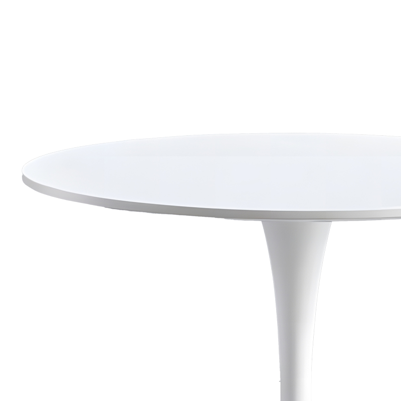 Τραπέζι Elijah Pakoworld Λευκό Φ60X74Cm