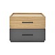 Κομοδίνο Sonlen Pakoworld Mdf Σε Sonoma-Ανθρακί Απόχρωση 60X40X44.5Εκ Κομοδίνο Sonlen Pakoworld Mdf Σε Sonoma-Ανθρακί Απόχρωση 60X40X44.5Εκ