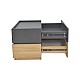 Κομοδίνο Sonlen Pakoworld Mdf Σε Sonoma-Ανθρακί Απόχρωση 60X40X44.5Εκ Κομοδίνο Sonlen Pakoworld Mdf Σε Sonoma-Ανθρακί Απόχρωση 60X40X44.5Εκ