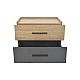 Κομοδίνο Sonlen Pakoworld Mdf Σε Sonoma-Ανθρακί Απόχρωση 60X40X44.5Εκ Κομοδίνο Sonlen Pakoworld Mdf Σε Sonoma-Ανθρακί Απόχρωση 60X40X44.5Εκ