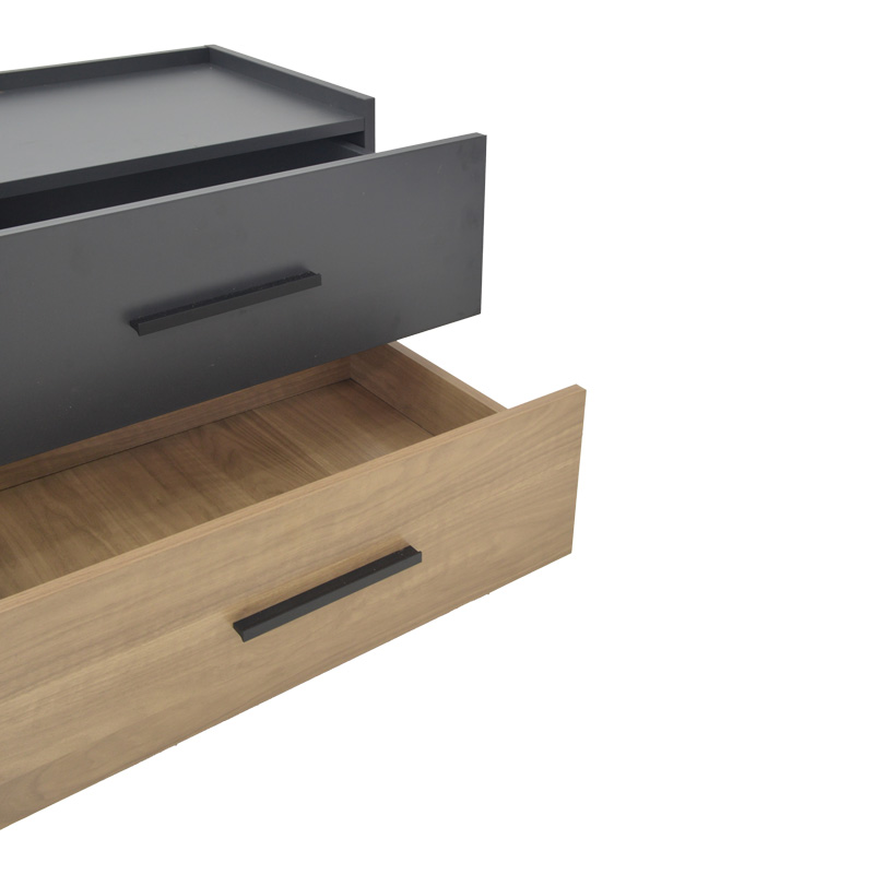 Κομοδίνο Sonlen Pakoworld Mdf Σε Sonoma-Ανθρακί Απόχρωση 60X40X44.5Εκ Κομοδίνο Sonlen Pakoworld Mdf Σε Sonoma-Ανθρακί Απόχρωση 60X40X44.5Εκ