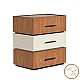 Κομοδίνο Sonlen Pakoworld Mdf Σε Καρυδί-Μπεζ Απόχρωση 60X40X66Εκ Κομοδίνο Sonlen Pakoworld Mdf Σε Καρυδί-Μπεζ Απόχρωση 60X40X66Εκ