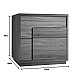 Κομοδίνο Inget Pakoworld Mdf Σε Καρυδί Απόχρωση 50X40X48Εκ Κομοδίνο Inget Pakoworld Mdf Σε Καρυδί Απόχρωση 50X40X48Εκ