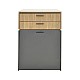 Τουαλέτα Κρεβατοκάμαρας Sonlen Pakoworld Ανθρακί-Sonoma 60X45X130Εκ Τουαλέτα Κρεβατοκάμαρας Sonlen Pakoworld Ανθρακί-Sonoma 60X45X130Εκ