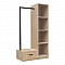 Έπιπλο Εισόδου Erdeco Pakoworld Mdf Σε Φυσική Απόχρωση 80X40X150Εκ